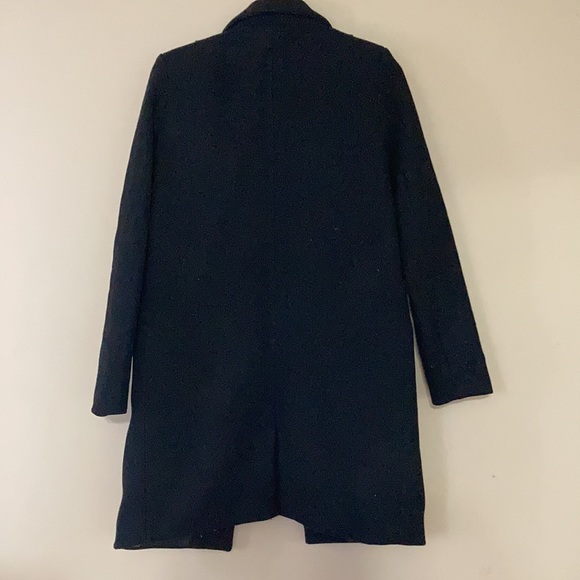 Long & Warm Black Pea Coat - Picture 2 of 12